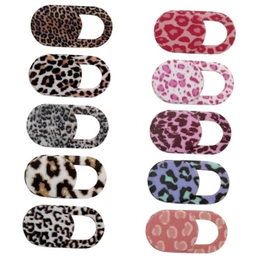Leopard Print Webcam Cover Slide, Stylish Camera Privacy Blocker for Laptops,