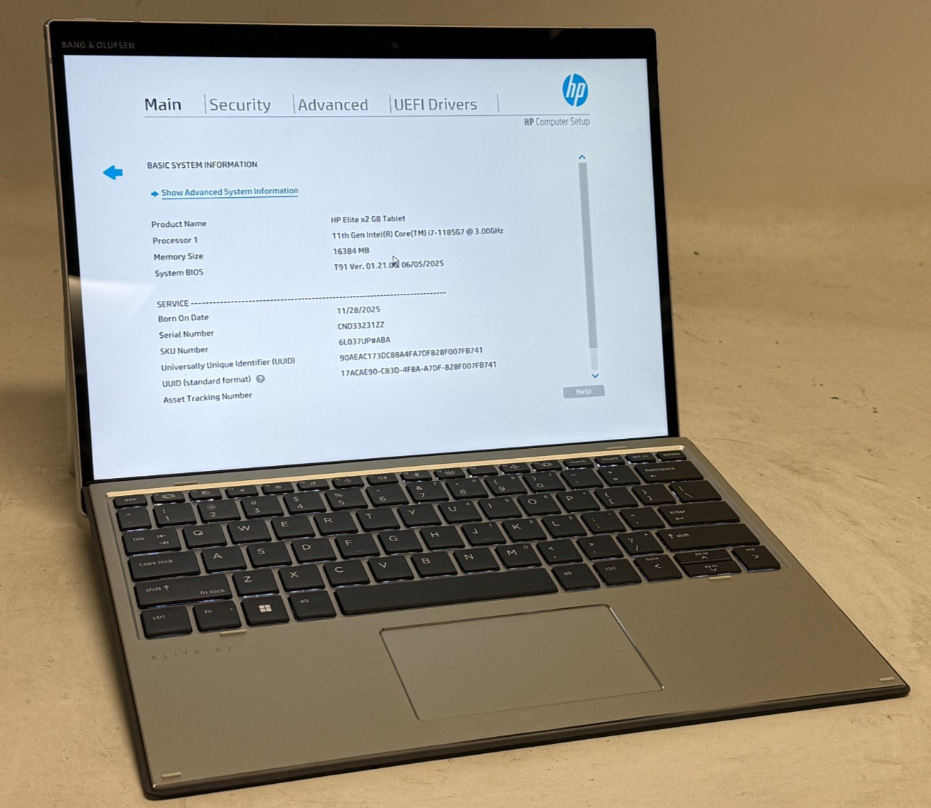 HP Elite x2 G8 2in1 13" (i7-1185G7 3.0GHz - 16GB RAM - 512GB SSD - Win11Home)