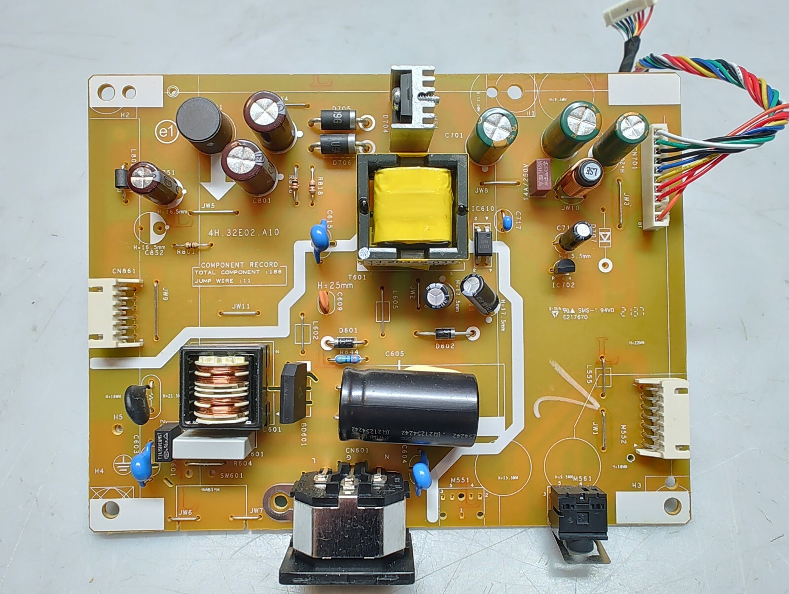 Acer K242HYL Bbix LED Monitor Power Supply Board  4H.32E02.A10 M3HCJHFE TESTED