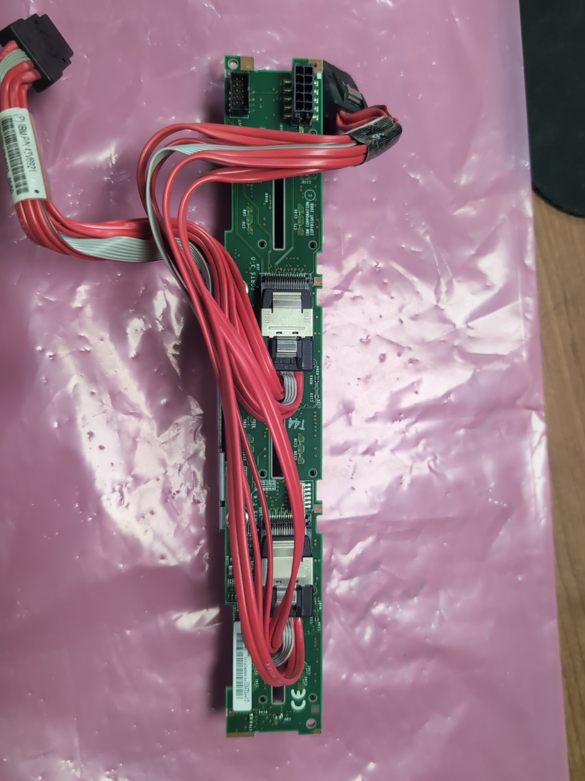 IBM 43V7071 xSeries X3550 M2 SAS 6-Bay Backplane with 2x 43V6921 SAS Cables