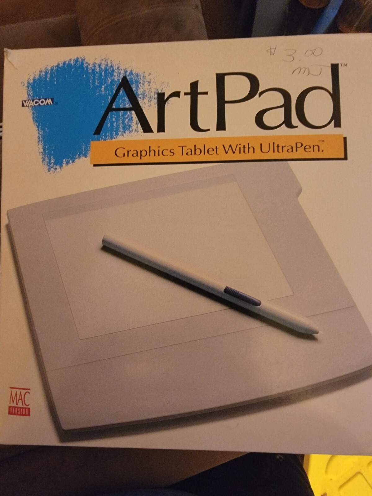 Vintage Wacom Art Pad Graphics Tablet With Ultrapen For MAC