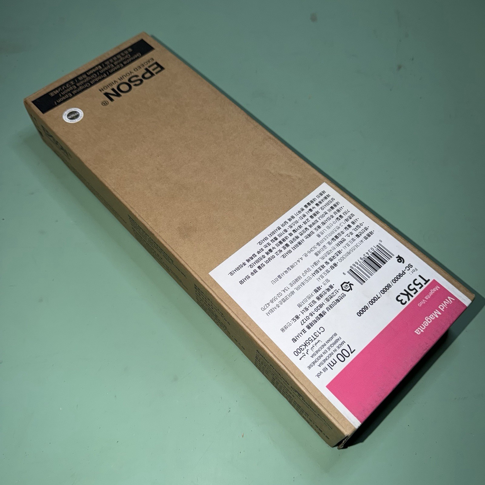 Genuine Epson Vivid Magenta Ink Cartridge T55K3 - EXP 2025