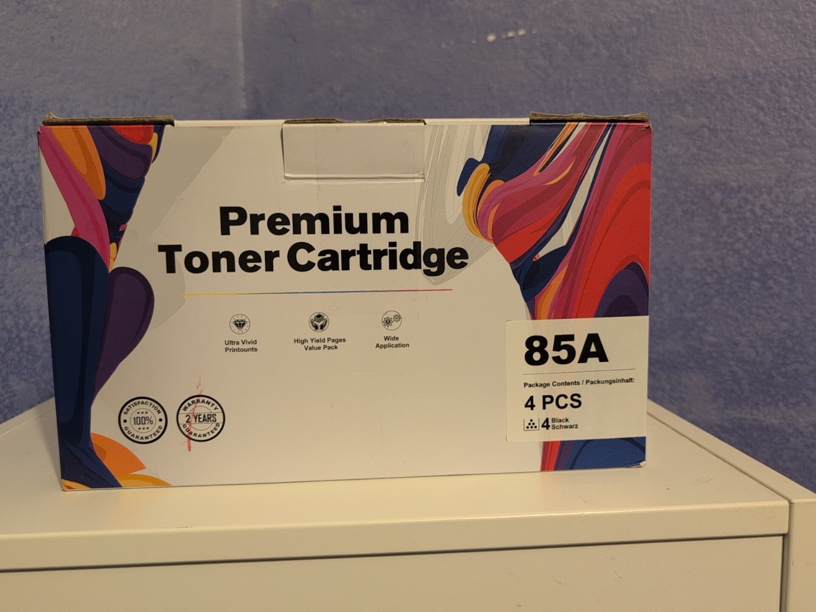 85A LaserJet Toner Cartridge Black CE285A Pack of 3, New Sealed