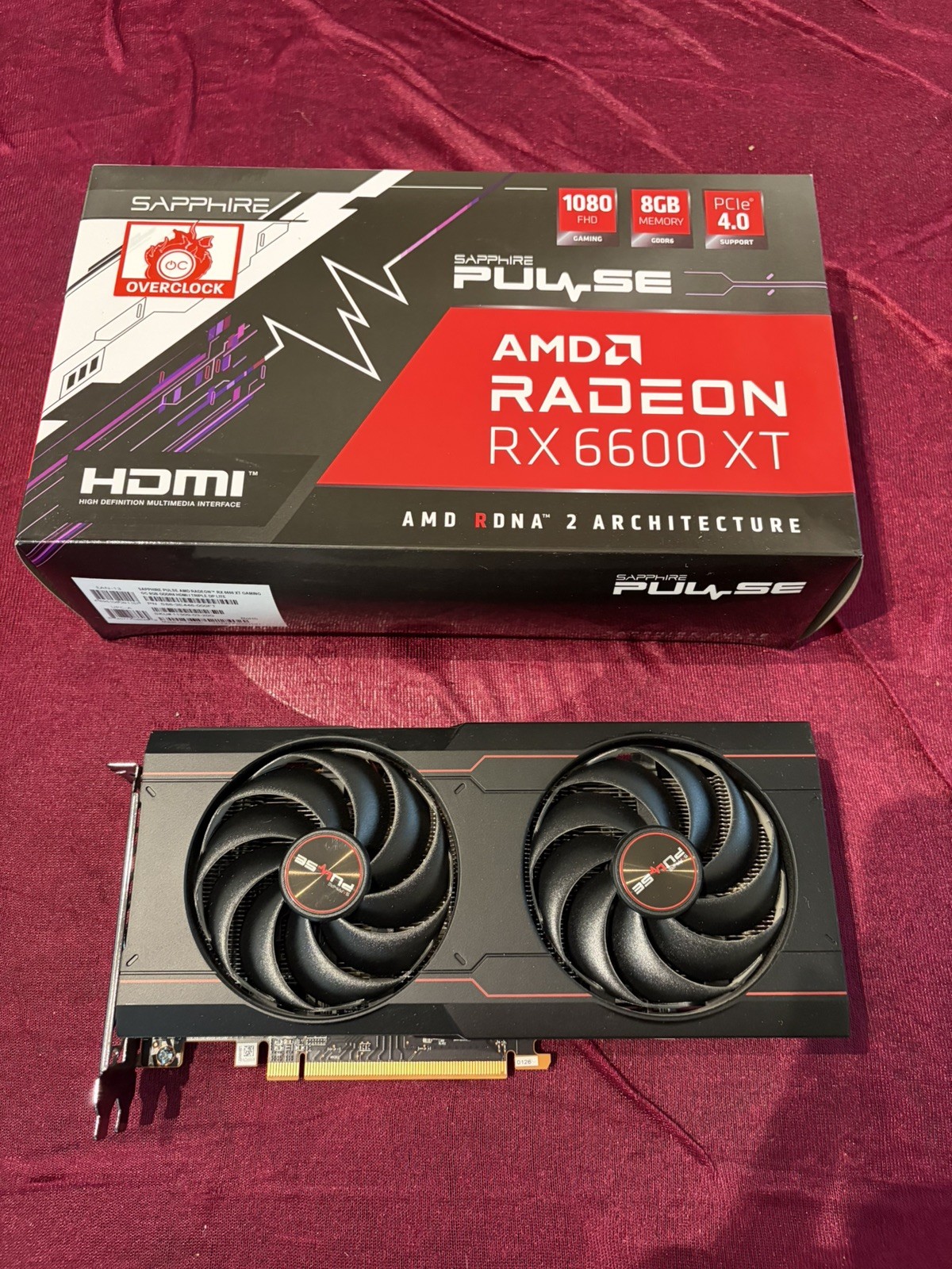 SAPPHIRE PULSE AMD Radeon RX 6600 XT GDDR6 8GB Graphics Card w/ 30days warranty 