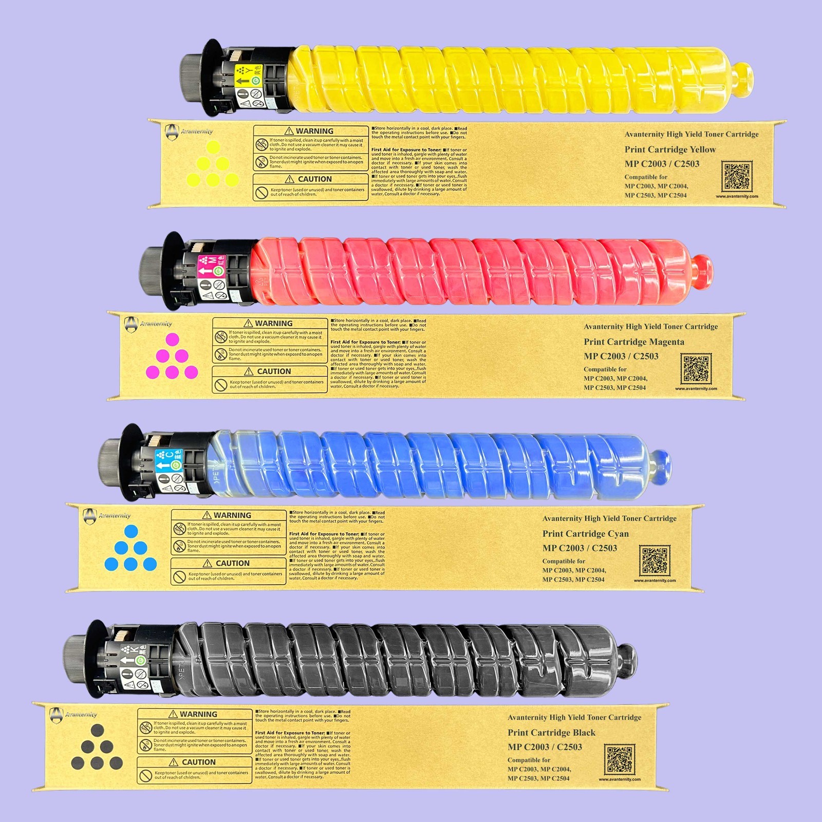 Compatible Ricoh MP C2003 MP C2004 MP C2503 MP C2504 Print Cartridge / Toner