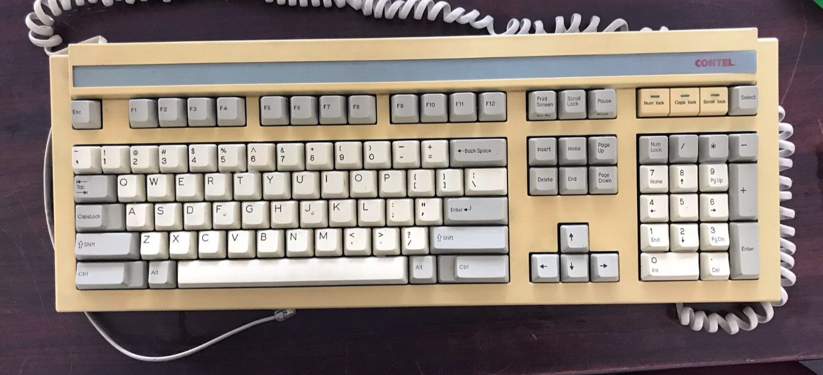 RARE VINTAGE CONTEL MECHANICAL BLACK SILENT KEYBOARD 
