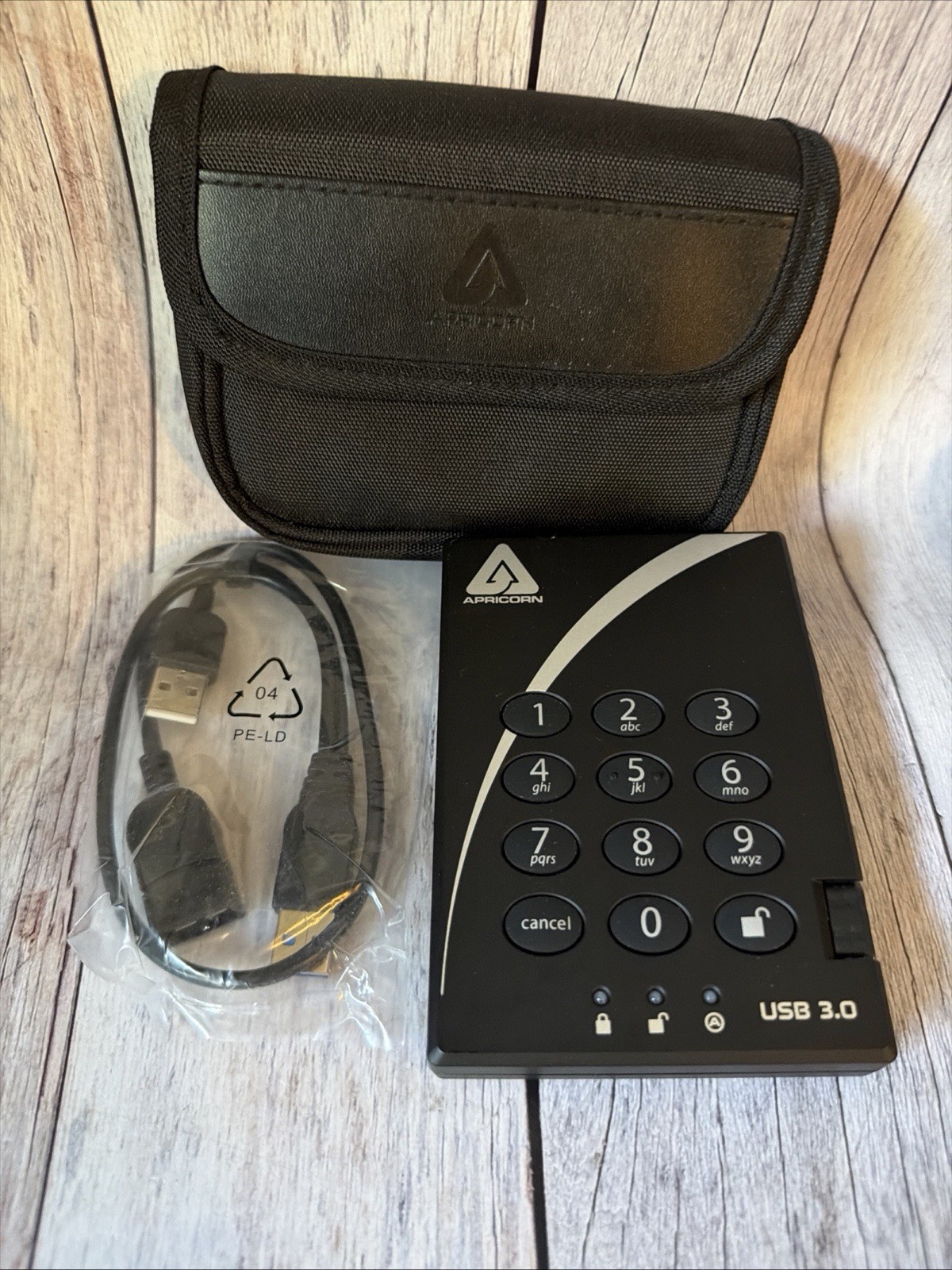 Apricorn Aegis 2TB Padlock 3 USB 3.0 External Drive - A25-3PL256-2000