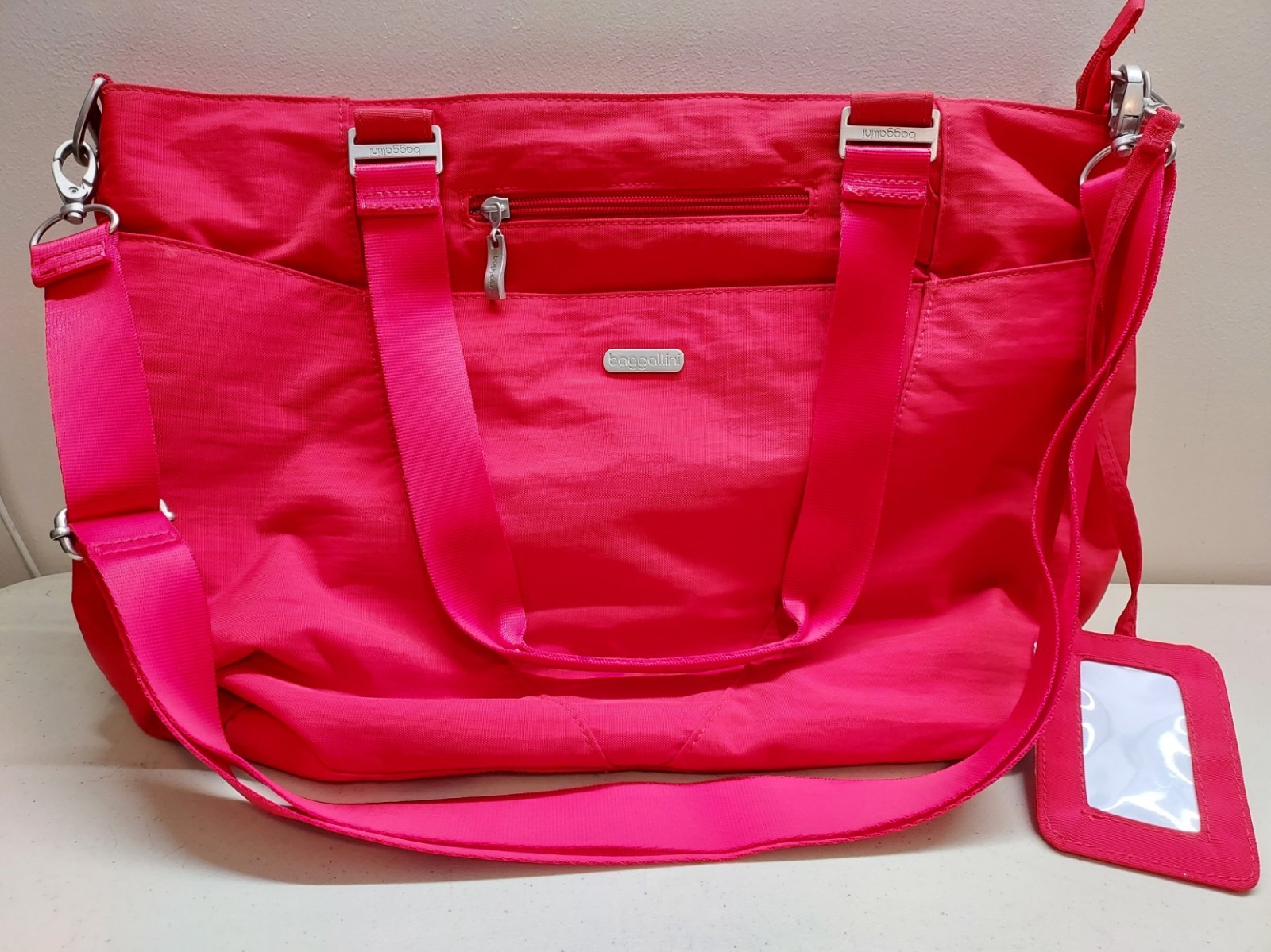Baggallini Large Laptop Bag Crossbody Red