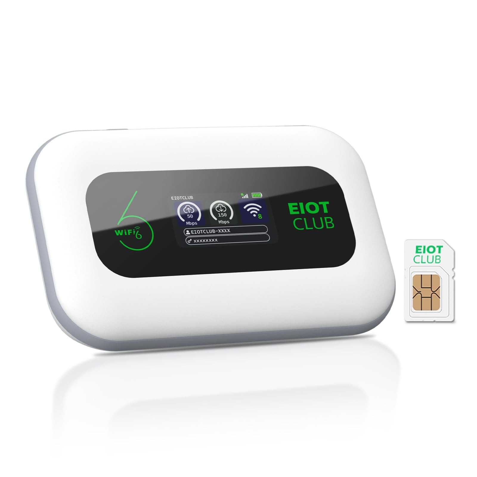 EIOTCLUB 4G LTE 3000mAh WiFi Soap with Built-in SIM, Cat4 150 Mbps