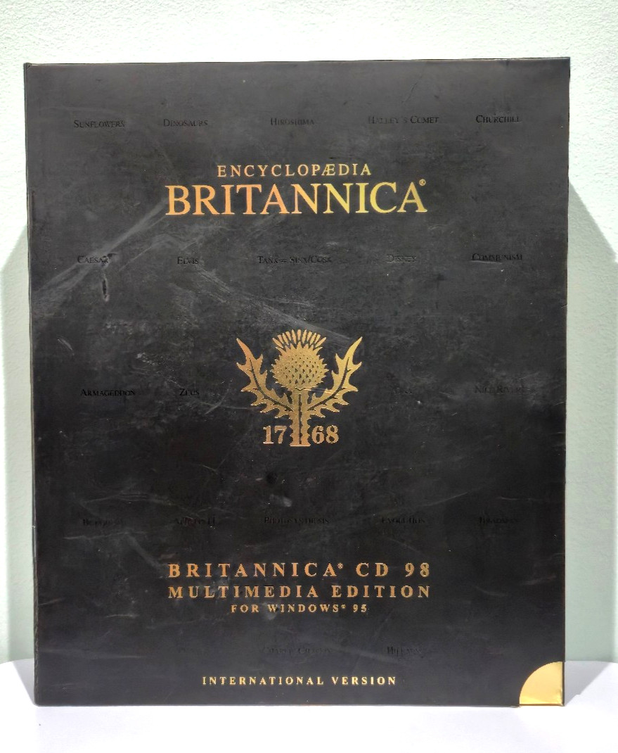 Encyclopædia Britannica CD 98 Multimedia Edition - International Version - CIB