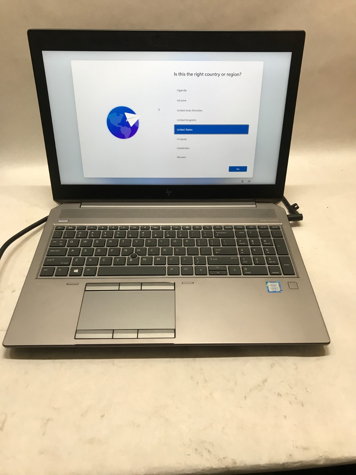 HP ZBook 15 G5 15" Intel i7-8850H 8GB RAM 256GB SSD Windows 11 NO BATTERY - DW