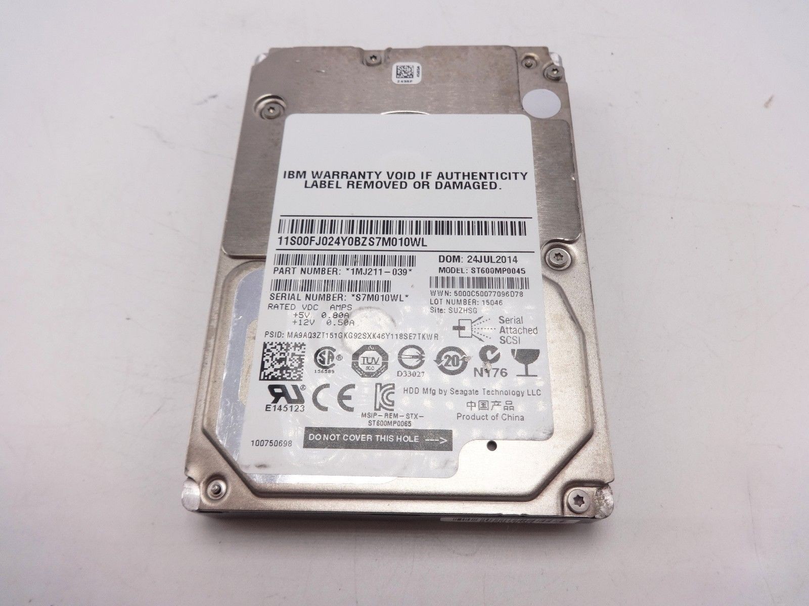 Seagate ST600MP0045 600GB 15K 12GBPS SAS 2.5" Hard Drive