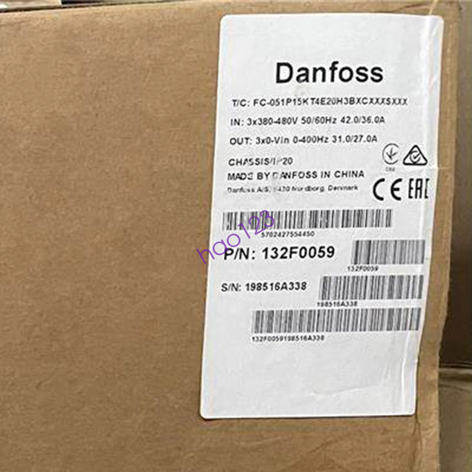 1PC Factory Sealed NEW Danfoss 132F0059  DHL/FedEx