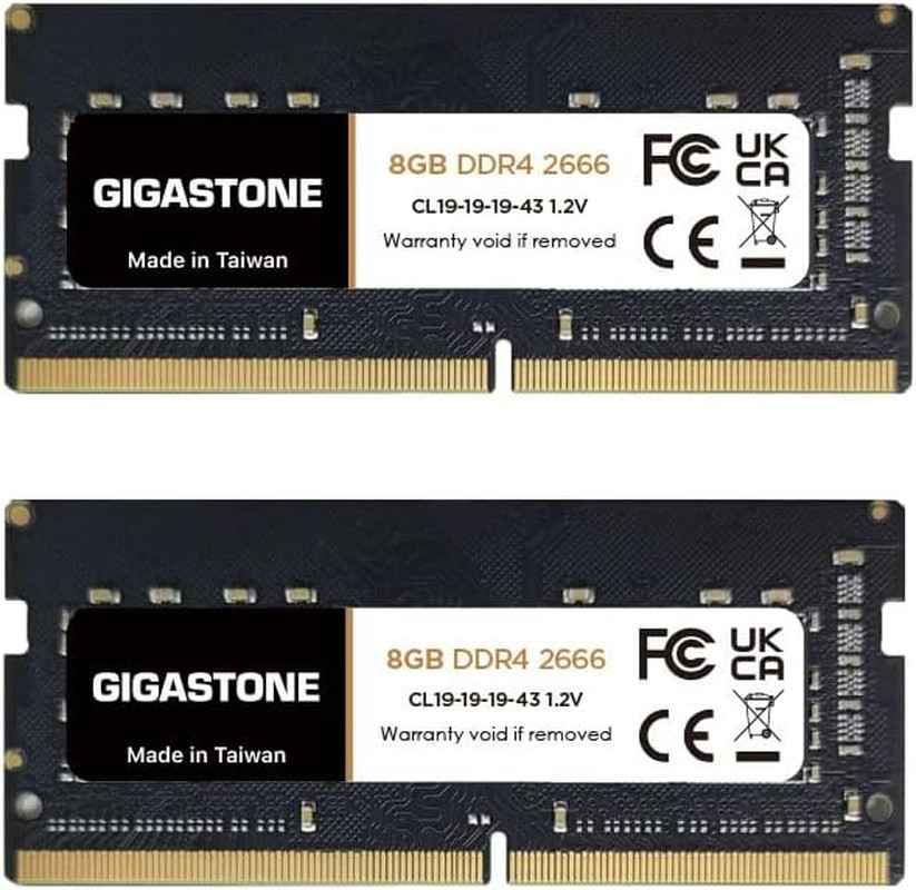 【DDR4 RAM Laptop Only】  16GB Kit (2X8Gb) DDR4 2666Mhz (2400Mhz or 2133Mhz) PC4-2