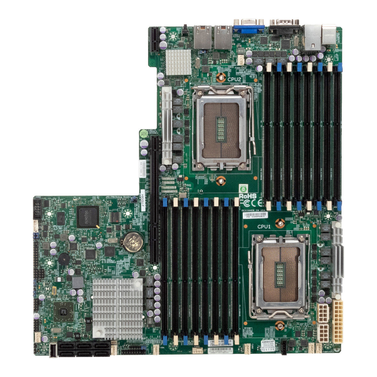 Server Mainboard Supermicro H8DGU-F Rev:2.01 2x G34 16x DDR3 2x GbE