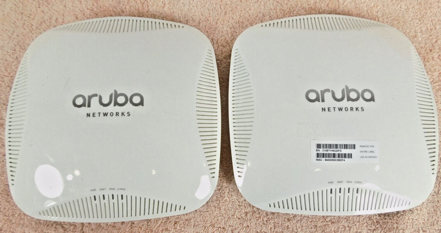 AP-215 APIN0215 Aruba JW170A Wireless Access Point NO AC-Adapters QUANTITY OF 2