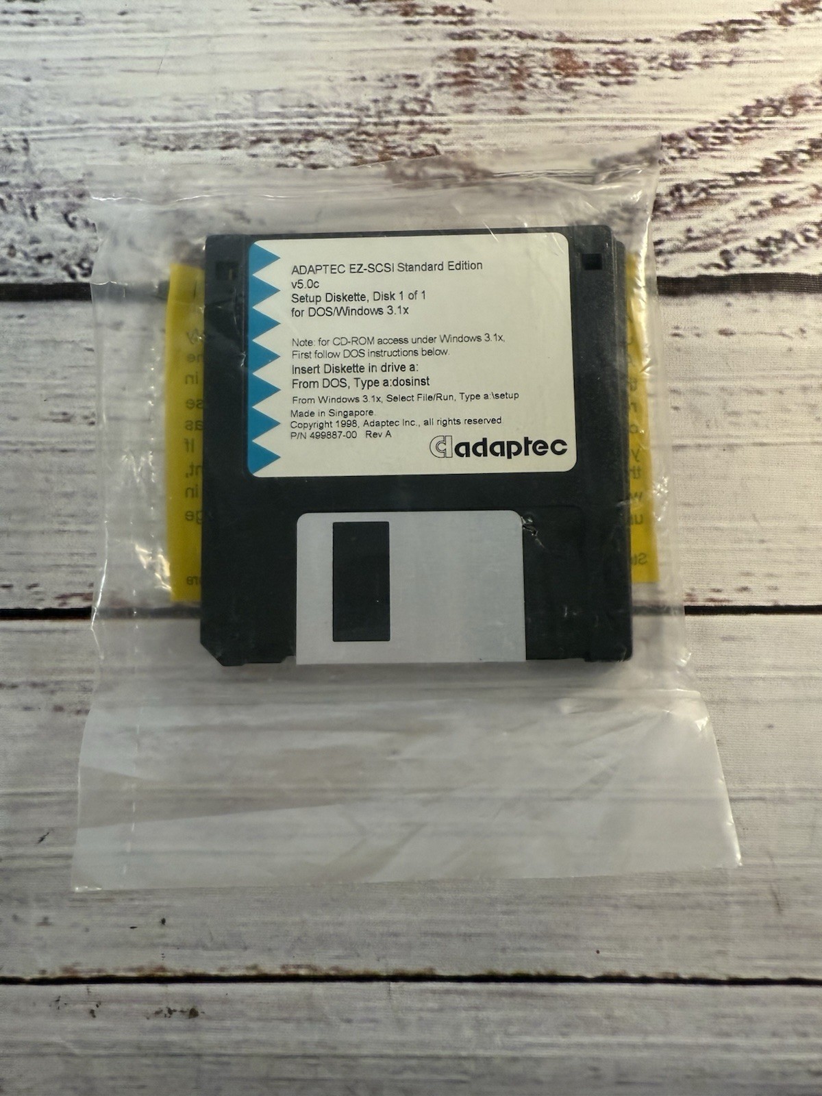 Vintage 1998 Adaptec EZ-SCSI Standard Edition 3-1/2" Disks for DOS/Windows 3.1x