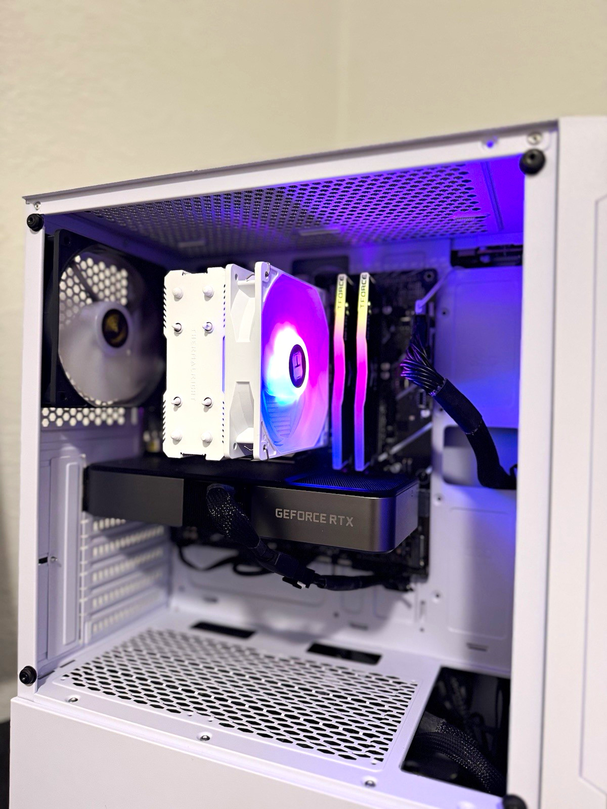 GAMDIAS White RGB Lighting Gaming Desktop PC