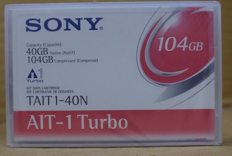 NEW SEALED Sony TAIT1-40N Turbo 40/104GB Data Tape Cartridge