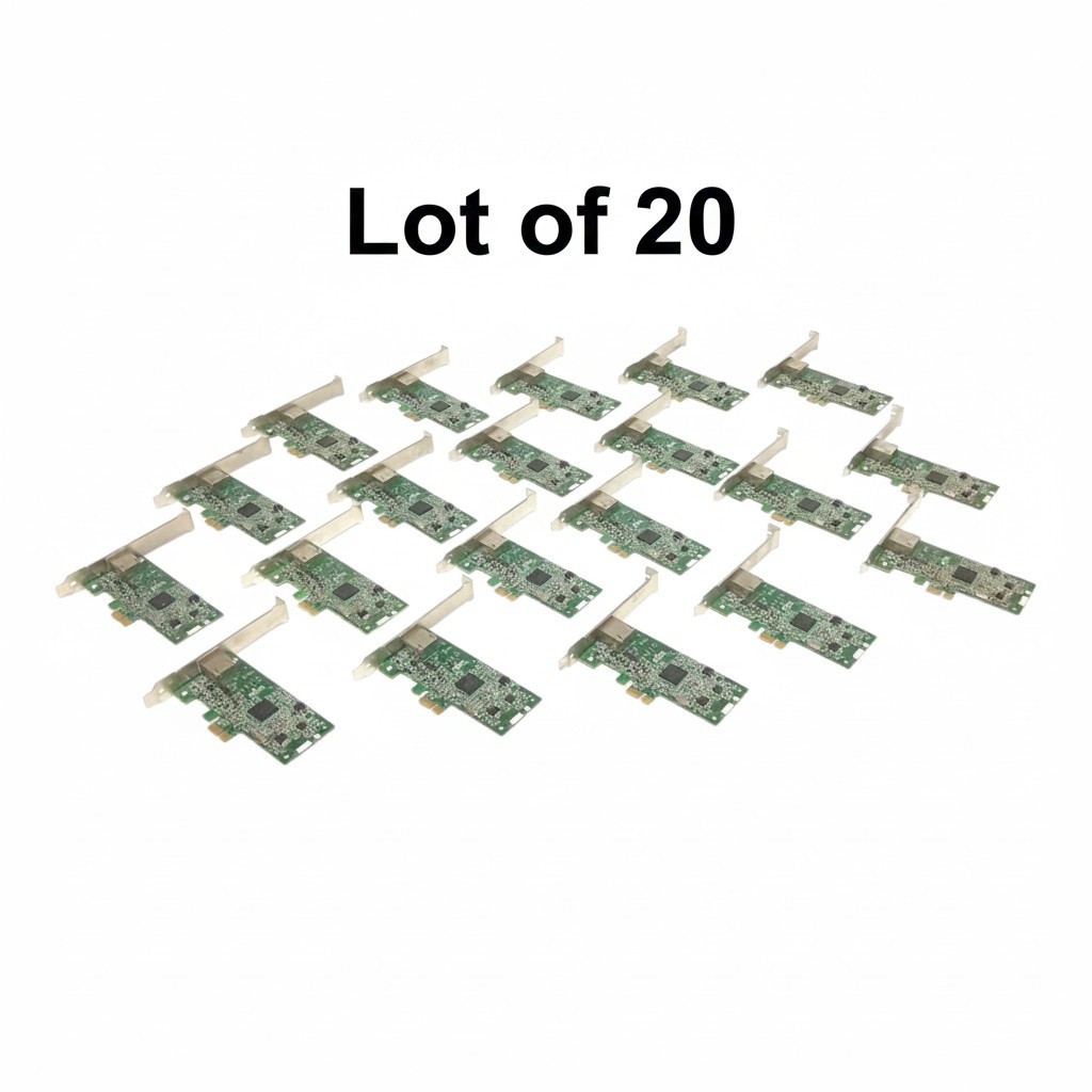 Lot of 20 Dell 0J5P32 Broadcom 5722 Single Port 1Gb PCIe Network Card J5P32