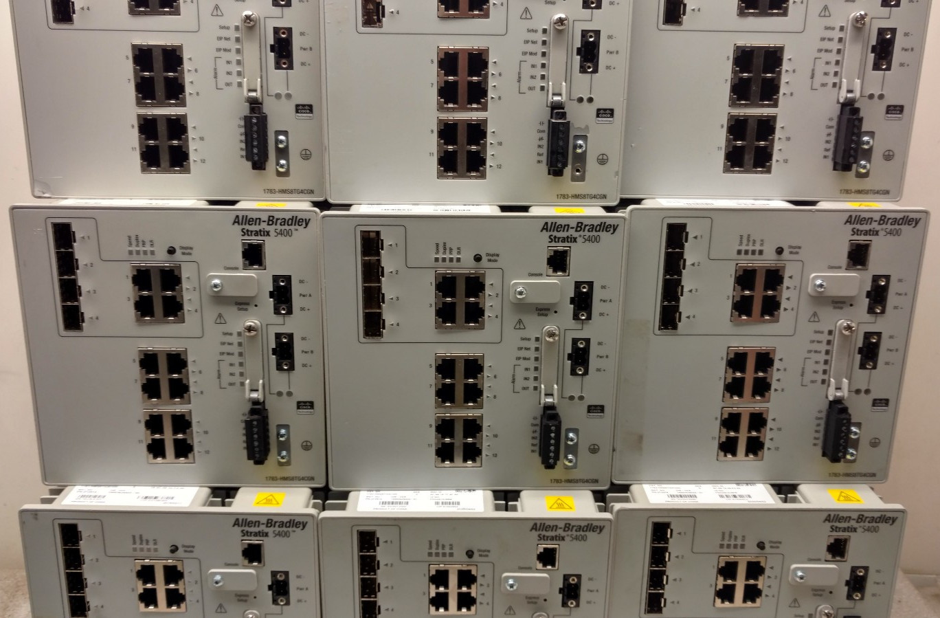 1x Allen-Bradley 1783-HMS8TG4CGN Stratix 5400 Managed Industrial Switch