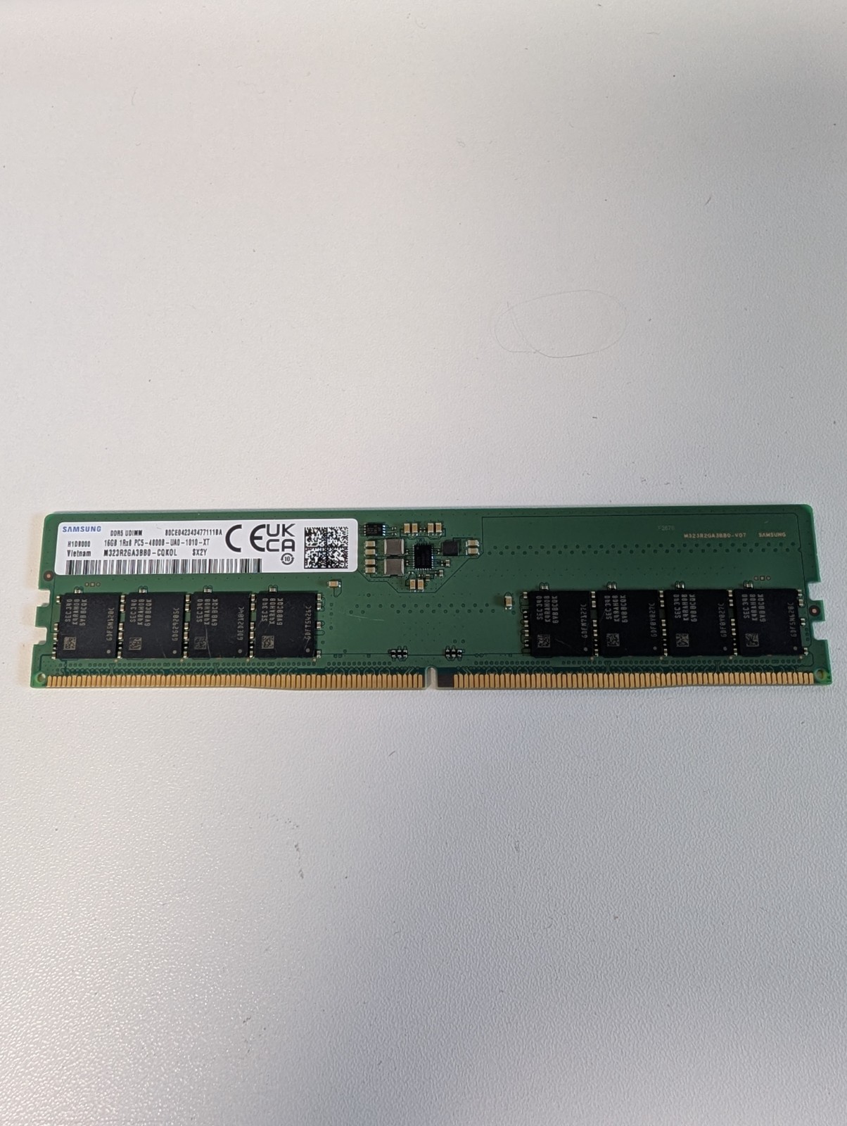 Samsung 16GB 1x16GB DDR5 4800 CL40 UDIMM