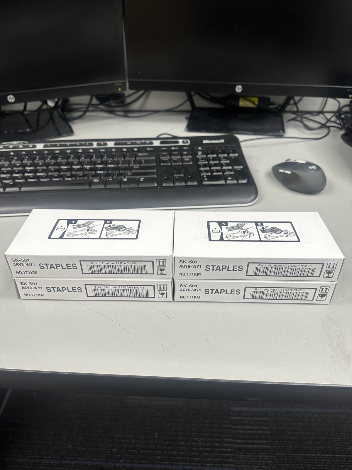 Konica Minolta SK-501 (SK-501) Staple Kit Box of 5 Cartridges 4 Boxes