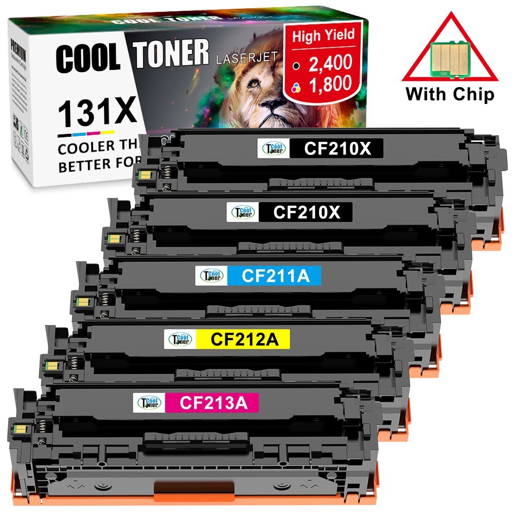 5 PK CF210A 131A Toner Cartridge For HP LaserJet Pro 200 M251nw MFP M276nw M251n