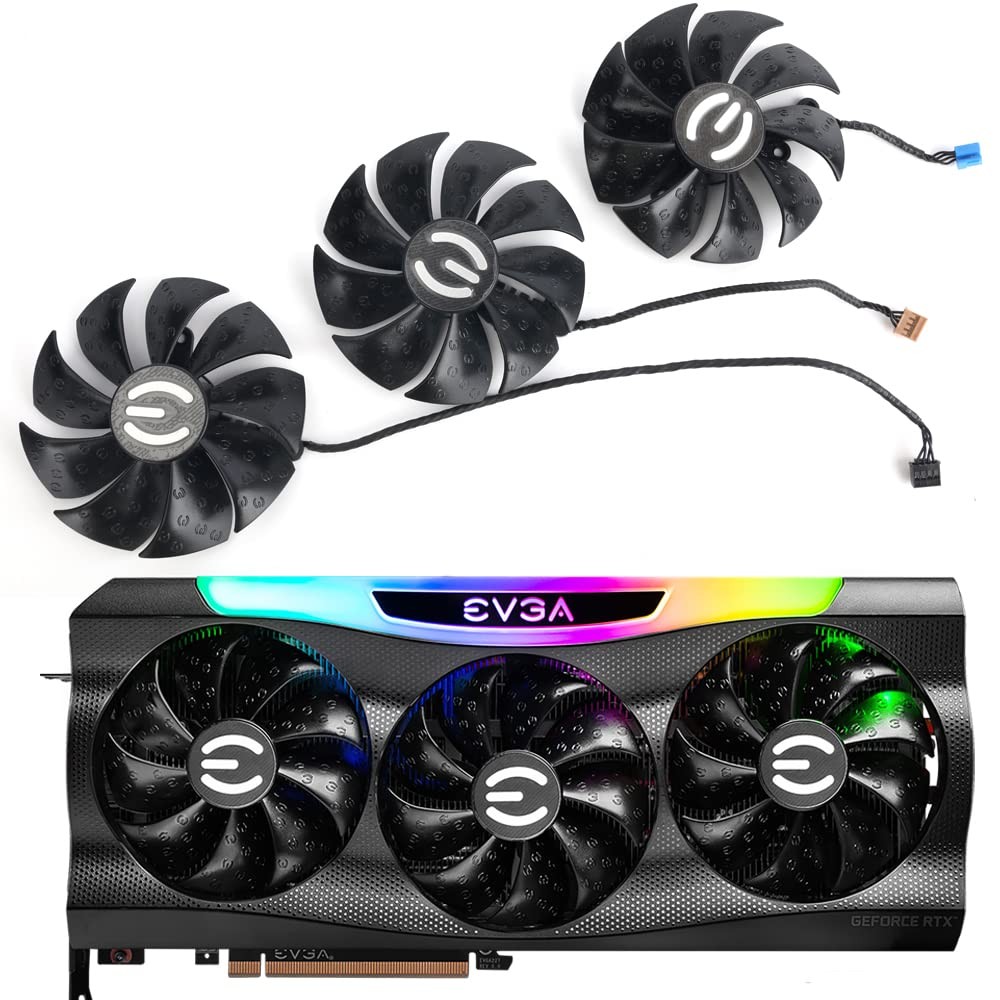 87mm 12V 0.55A 4Pin PLD09220S12H RTX3070 RTX3080 RTX3090 FTW3 Graphics Card F...