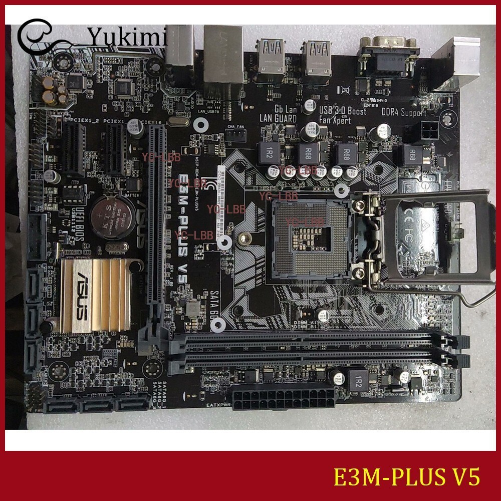 FOR ASUS E3M-PLUS V5 DDR4*2 LGA 1151 Intel 32GB C232 Micro ATX Motherboard Test