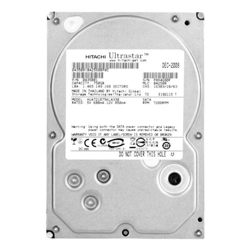 Hitachi Ultrastar 0A35001 750GB Internal Hard Drive 3.5" SATA HDD