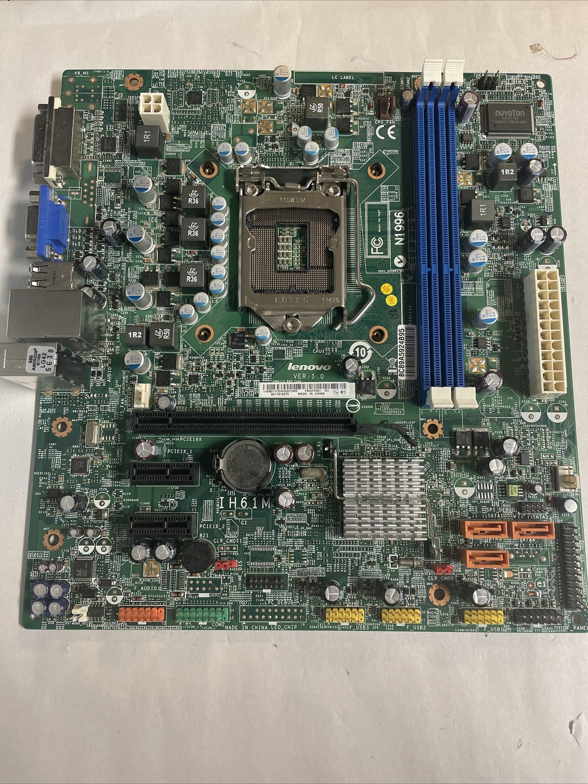Lenovo 03T6221 ThinkCentre M71e Edge 71 IH61M Main System Motherboard @MB149