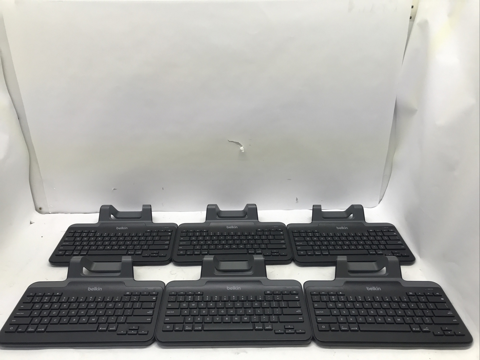 Lot of 6 Belkin Wired Keyboard Stand for iPad with Lightning Connector B2B130