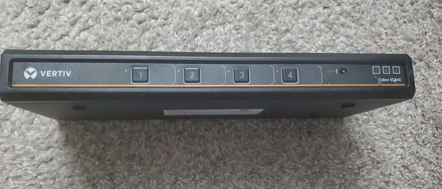 VERTIV CYBEX Model  SC845  4 Port DP Secure KVM Switch w/DPP SC800 Series