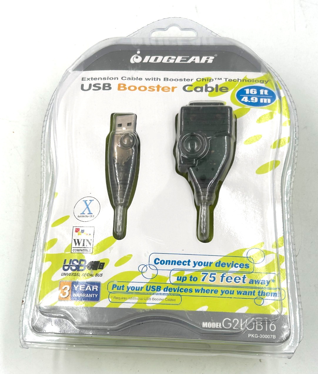 IOGEAR USB booster cable 16ft G2LUB16