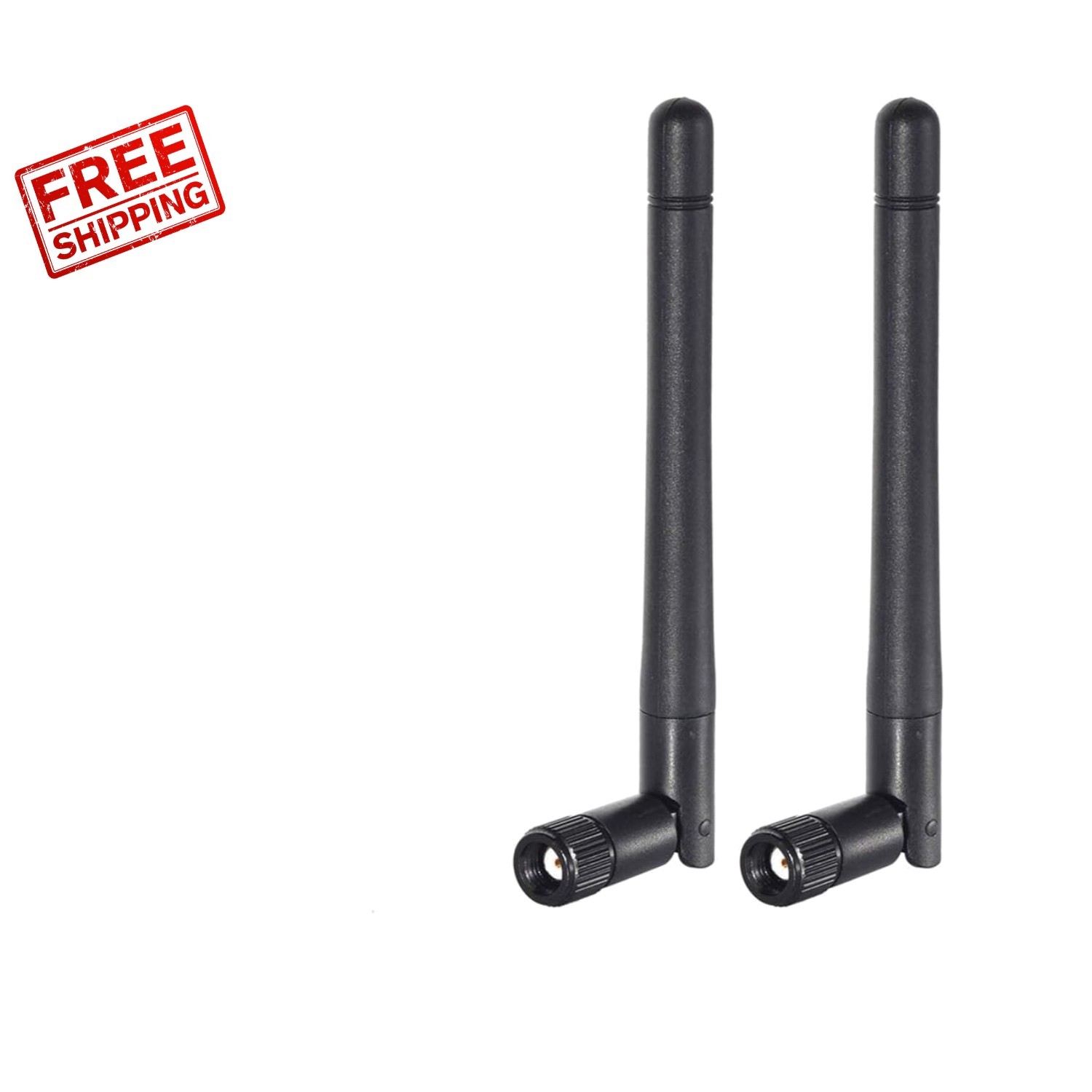 High-Performance Dual Band RP-SMA Male Antenna 2-Pack for Wireless Devices