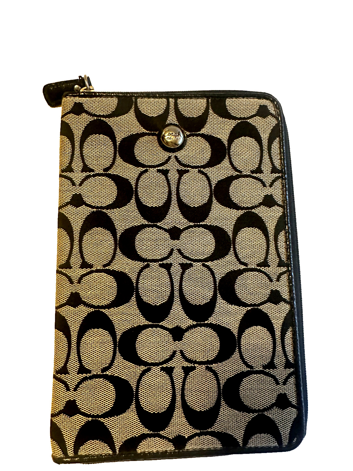 Coach Signature Canvas E-Reader or IPad Mini Tablet Sleeve Zip Case