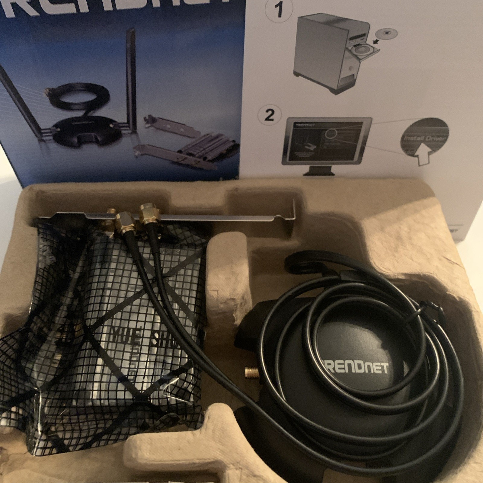 TRENDnet AC1200 High Power Long Range Wireless Dual Band PCIe Adapter TEW-807ech