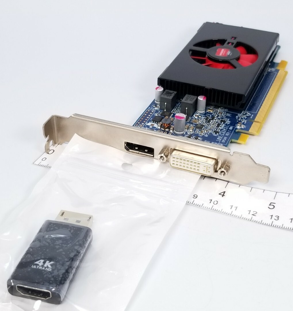 AMD HD 7570 1GB GDDR5 DVI DisplayPort HDMI Dual Screen Windows 10 Video Card