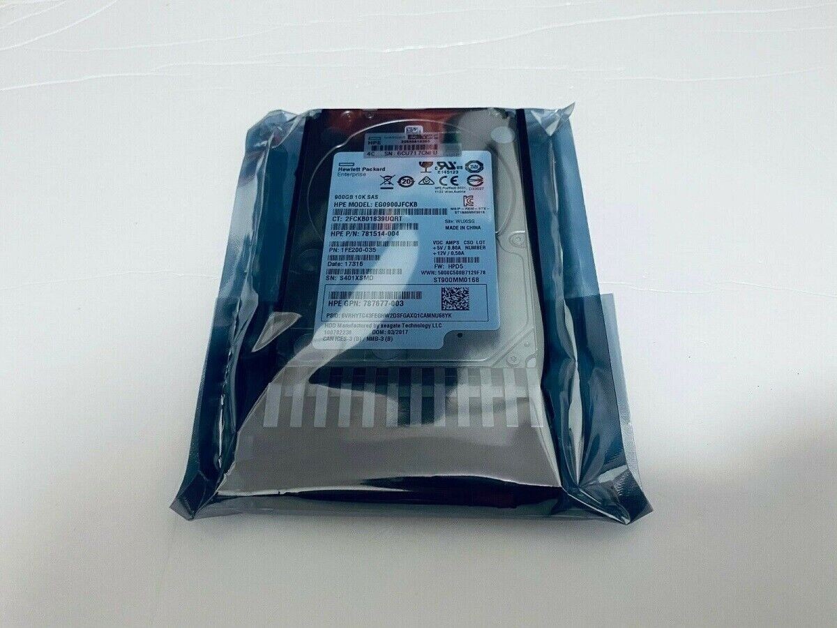 NEW HP J9F47A 787647-001 900GB SAS 10K 2.5in 12Gbps MSA SFF ENT HDD Hard Drive