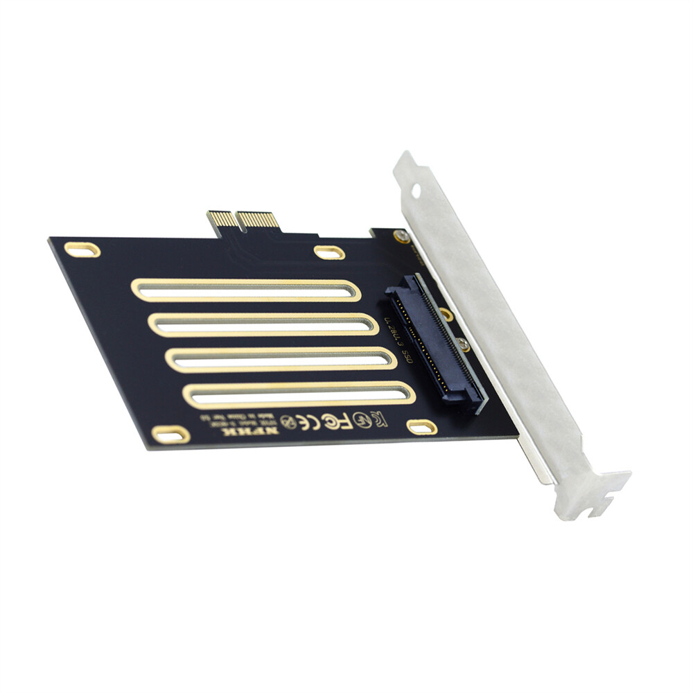 Cablecy  PM1735 PCI-E 4.0 X1 to U.2 U.3 Kit SFF-8639 Host Adapter for NVMe PCI