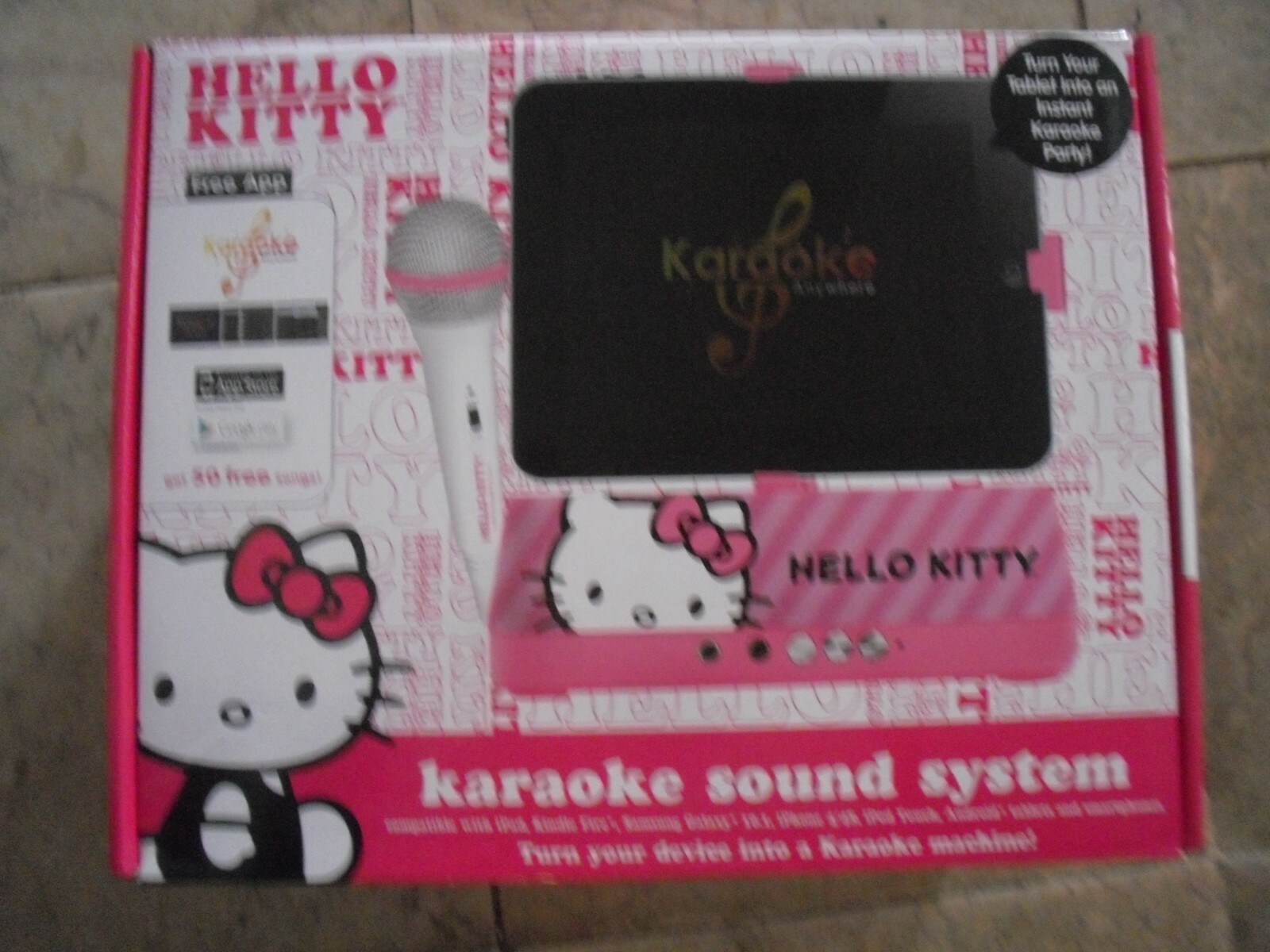   iSing Hello Kitty ISK-IPAD HK iPad Docking Karaoke Music Machine Microphone