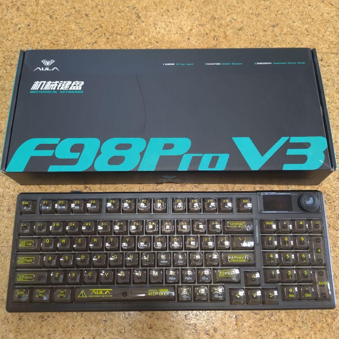 Aula F98 Pro V3 Mechanical Keyboard JP Layout Wired Used