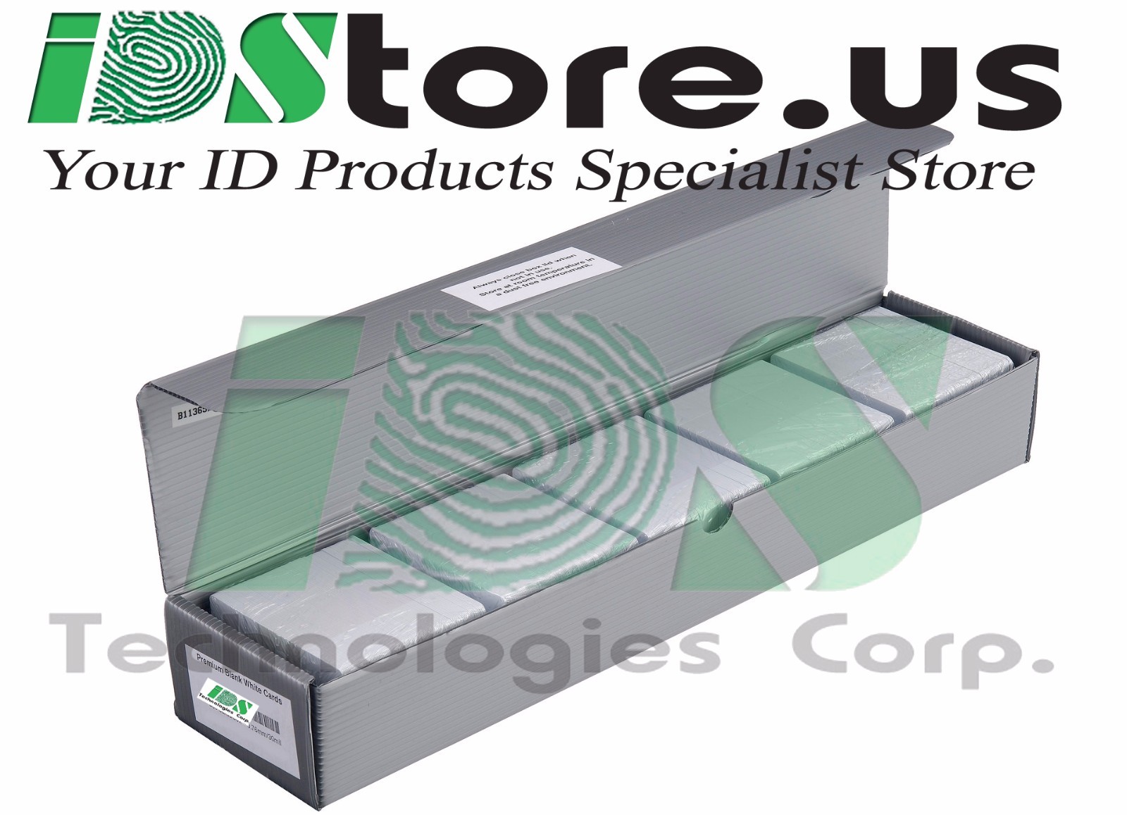 500 Blank White Composite 60/40 PVC Cards, CR80, 30 Mil, GQ, Credit Card size
