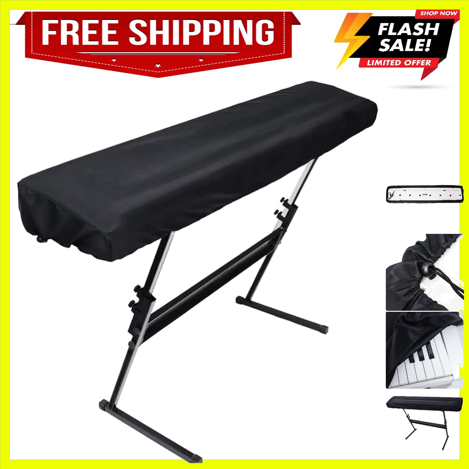 Keyboard Dust Cover Digital Piano Dust Cover - Fits Most 76/88 keys Electric/...