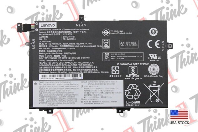 100% NEW Genuine Lenovo ThinkPad L15 Gen 2 battery - 5B10W13894 01AV463 01AV464