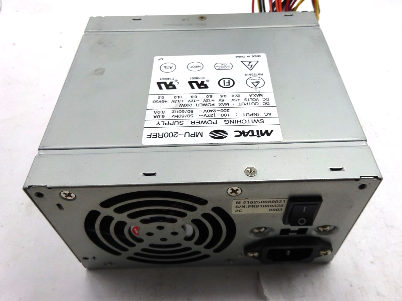 Mitac *MPU-200REF* 20PIN Power Supply 200W #NT6184