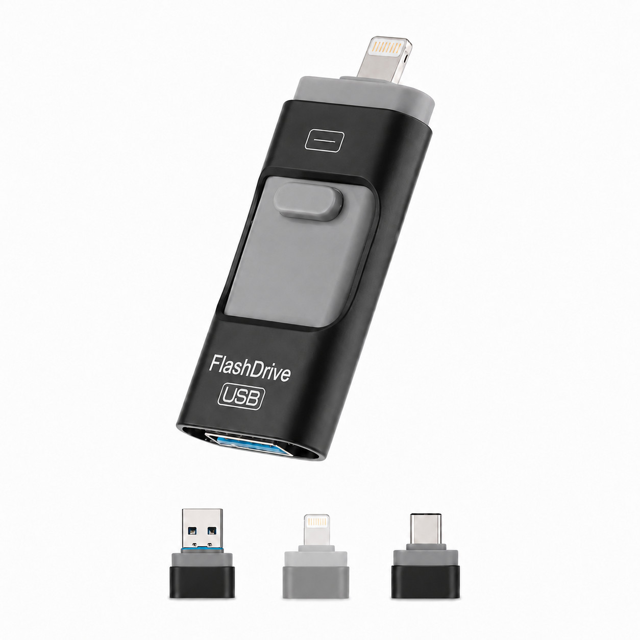 256GB 3-in-1 USB Flash Drive for iPhone for iPad,Android USB-C USB 3.0