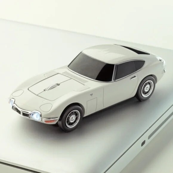 Toyota 2000GT Car Wireless PC Mouse White Bluetooth Camshop Japan