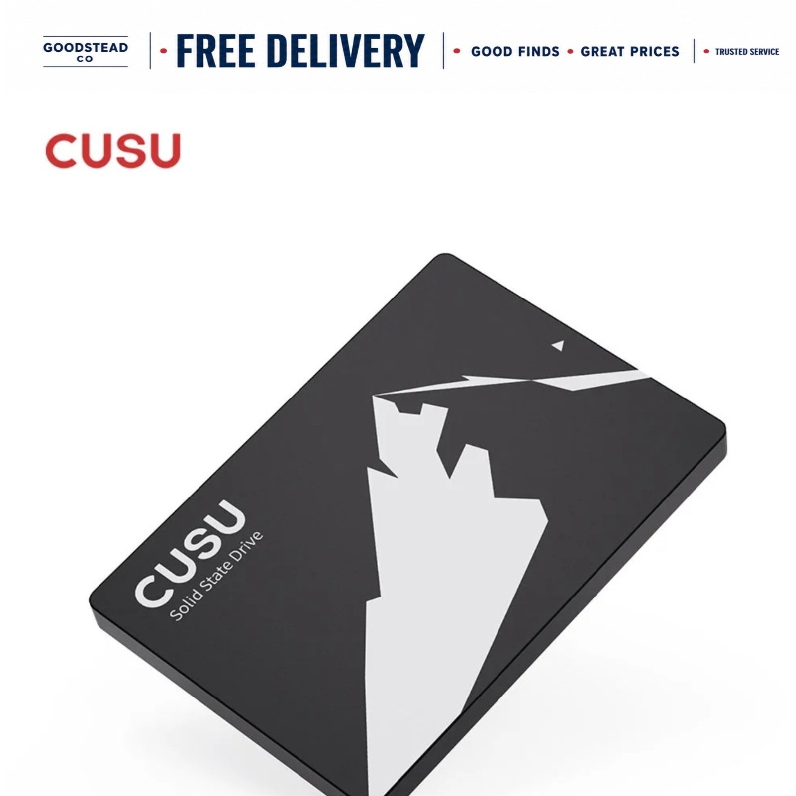 CUSU Internal SSD 2.5" SATA III Solid State Drive 128GB-4TB for PC Laptop